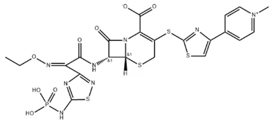 CAS:229016 - 73 - 3 PyridiniumM, 4 - [2 - [(6R,7R) - 2 - Carboxy - 7 - [(2Z) - (Ethoxyimino)[5 - (Phosphonoamino) - 1,2,{12}} Thiadiazol - 3 - Yl]acetyl]amino] - 8 - Oxo - 5 - Thia - 1 - Azabicyclo[4.2.0]oct - 2 - En - 3 - Yl]thio] - 1 - Methyl - Pyridinium-Innensalz